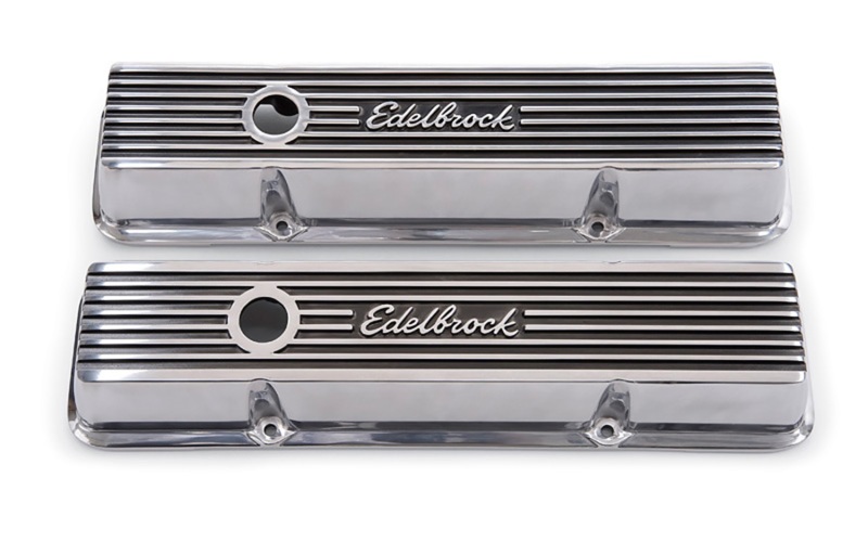 Edelbrock Inc. 4262 Elite II Low-Profile Aluminum Valve Cover - Polished NEW