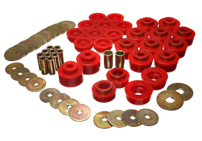 Energy Suspension 3.4141R Body Mount Set Red For 87 Pontiac Safari
