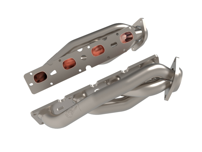 aFe Twisted Steel 11-21 Jeep Grand Cherokee (WK2) 5.7L V8 Headers - Titanium (Ceramic Coated) - 48-38029-T