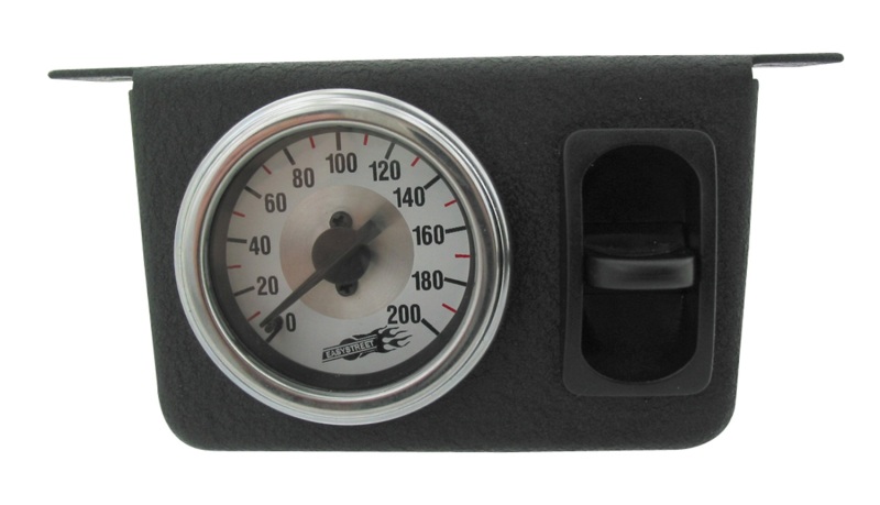 Air Lift 26161 Single Needle Gauge Panel With One Paddle Switch; 200 psi