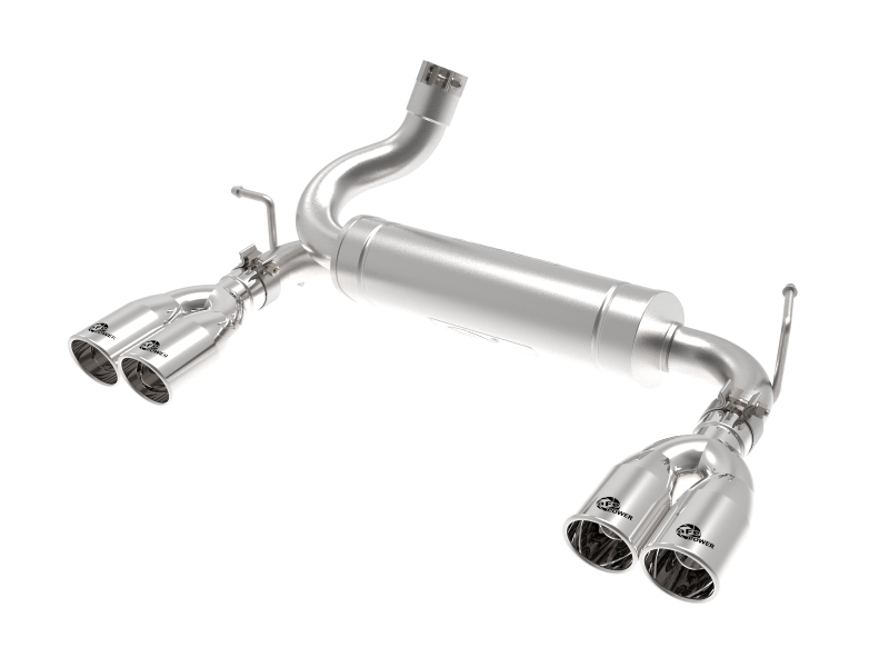 aFe Power 49-48086-P Rebel Series 2-1/2" Stainless Axle-Back Exhaust System NEW