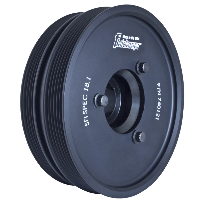 Fluidampr 740121 Harmonic Balancer Internal Steel Black For Chevy SmallBlock NEW