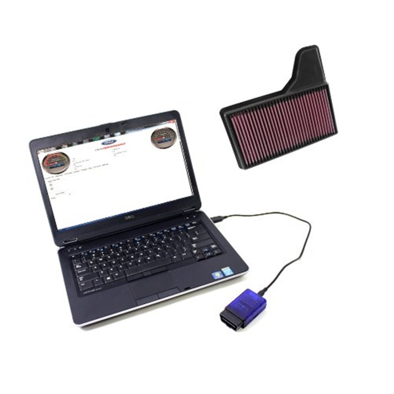 Ford Racing M-9603-M8B Air Intake Cold Air Intake Black Box Yellow Filter