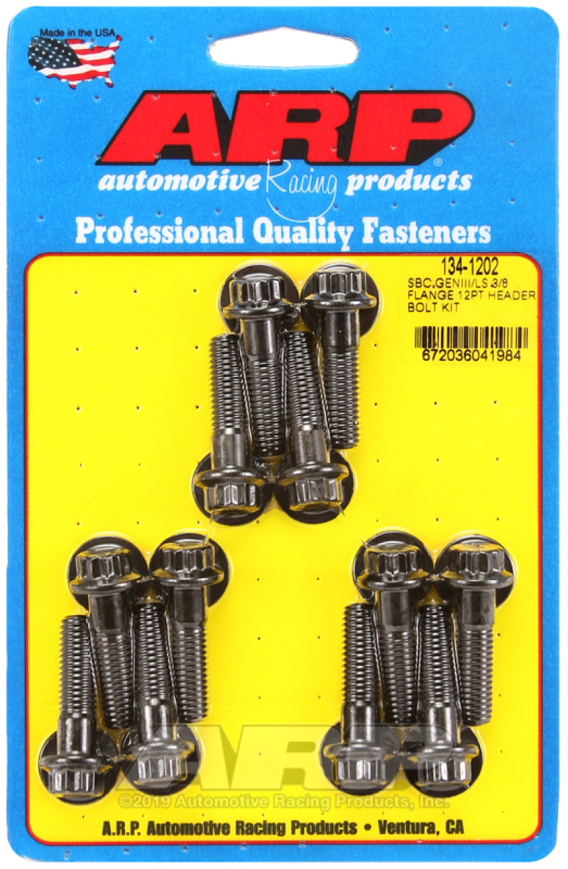 ARP 134-1202 Header Bolt & Stud Kits; For Chevy Gen III/LS Series SB