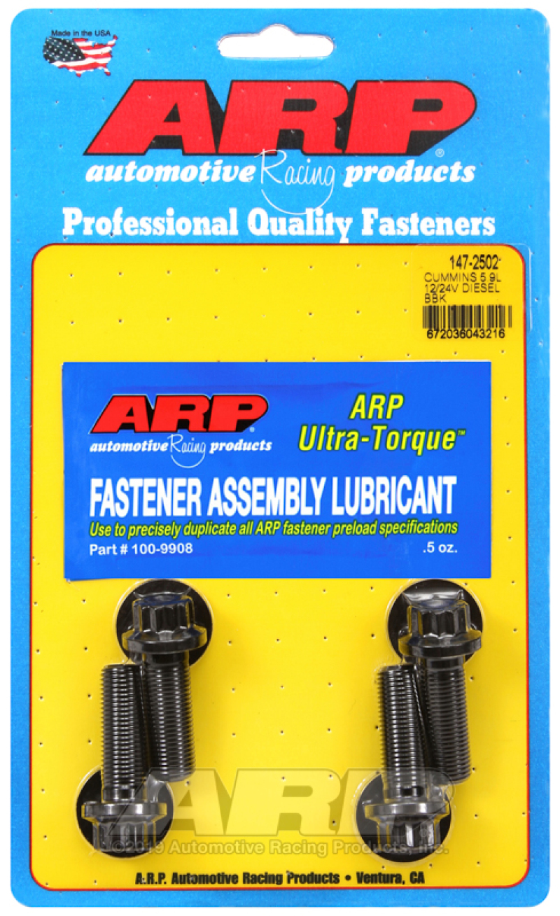 ARP 147-2502 Fits Dodge Cummins 5.9L 12V/24V Balancer Bolt Kit