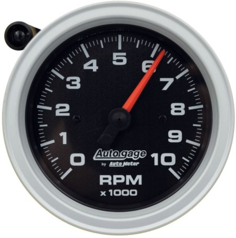 Auto Meter 233908 Gauge; Tach; 3 3/4"; 10K Rpm; Blk Dial Blk Case; A