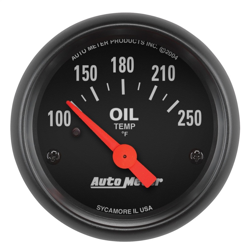 Auto Meter 2638 2-1/16" Z-Series Electric Oil Temperature Gauge 100-250 F NEW - 2638