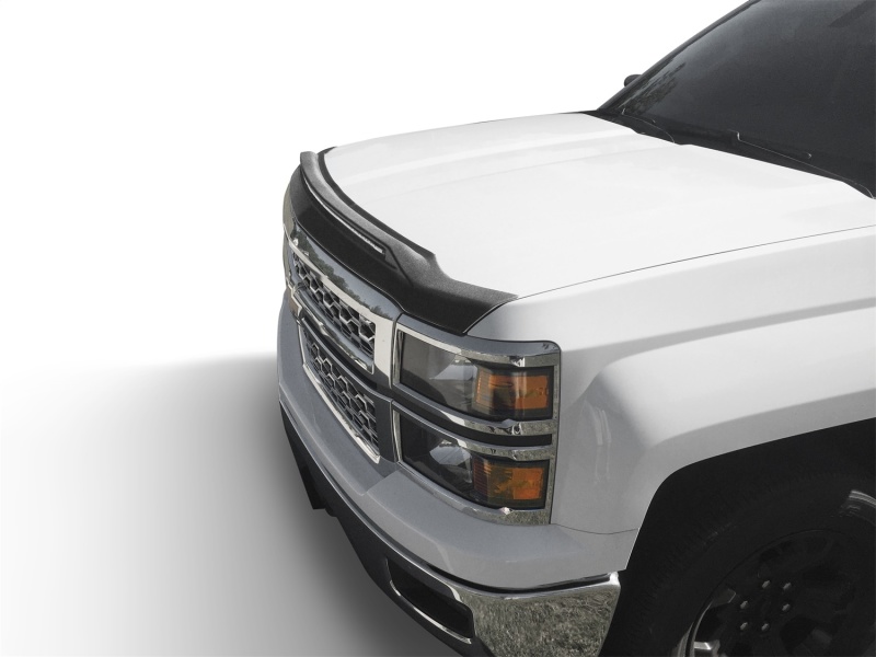 AVS fits  14-15 Chevy Silverado 1500 Aeroskin Low Profile Hood Shield w/ Lights - Black - 753062