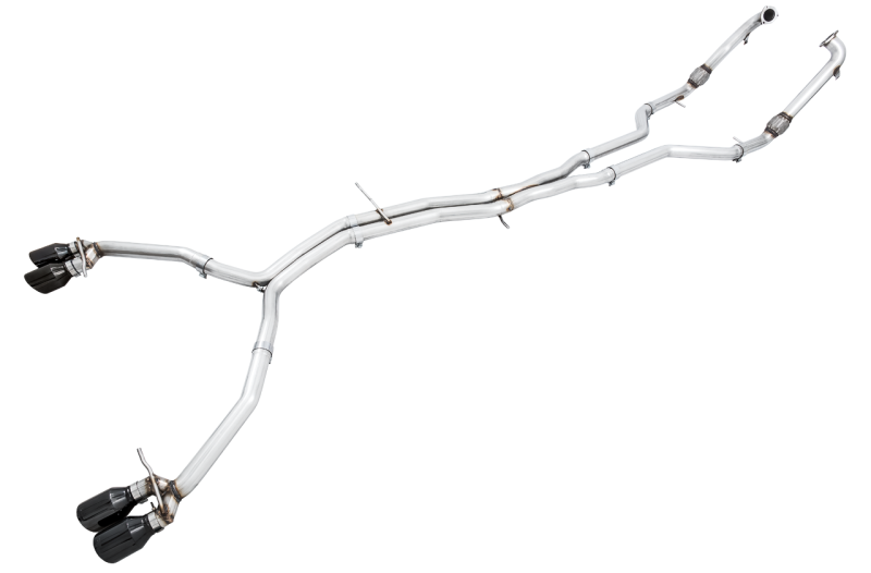 AWE Tuning fits  Audi B9 S5 Sportback Track Edition Exhaust - Non-Resonated (Black 102mm Tips) - 3010-43062
