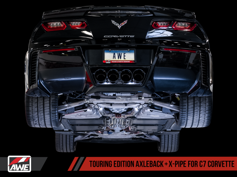 AWE Tuning 3020-42073 Track Edition Axleback Exhaust Chrome Tips For Corvette