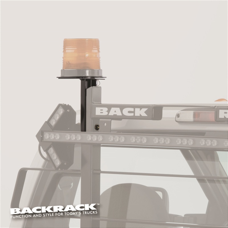 Backrack 81001 Utility Light Bracket; 6-1/2" Base Drivers Side (Black)