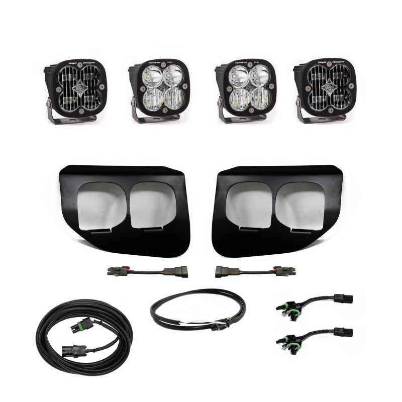 Baja Designs 447736UP Fog Lights Dual FPK SAE/Pro DC For Ford Super Duty 20-22