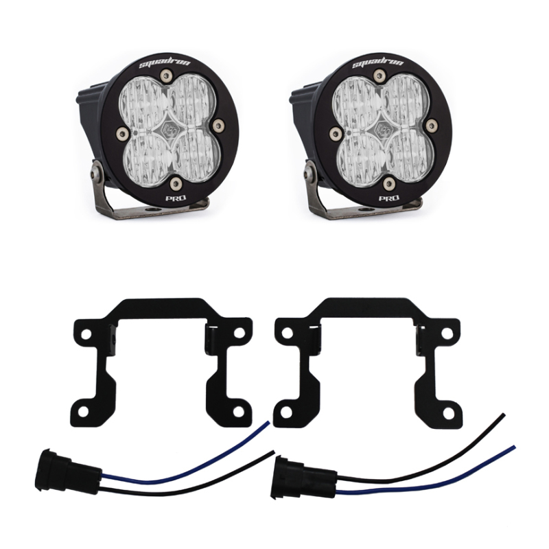 Baja Designs 448034 Squardron Sport Fog LightPocket White For 2019 Ram 2500 3500