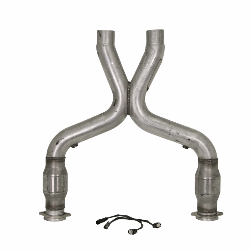 BBK fits 11-14 Mustang 5.0 Short Mid X Pipe With Catalytic Converters 3.0 For BBK fits Long Tube Headers - 1658