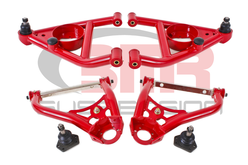 BMR fits  67-69 1st Gen F-Body Upper And Lower A-Arm Kit - Red - AA029R
