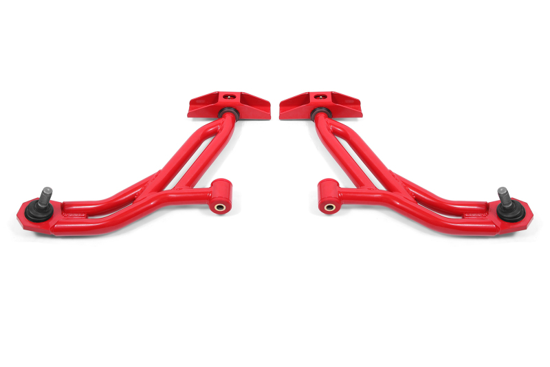 BMR Suspension fits 05-14 Ford Mustang Lower A-Arms - Red - Non-Adjustable - AA750R