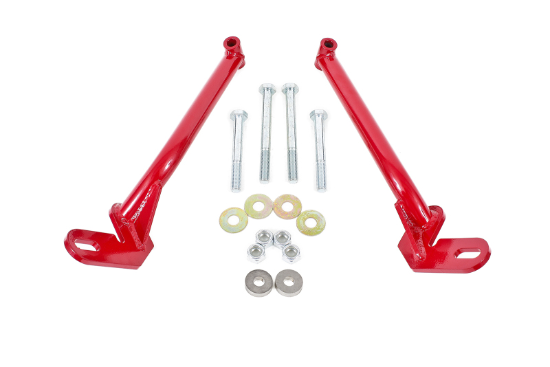BMR Suspension RB003R Control Arm Mount Braces Bolt-On Steel Red Powdercoat NEW
