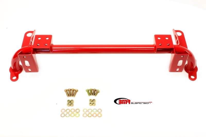 BMR Suspension RS003R Radiator Support Steel Red Powdercoated For Mustang