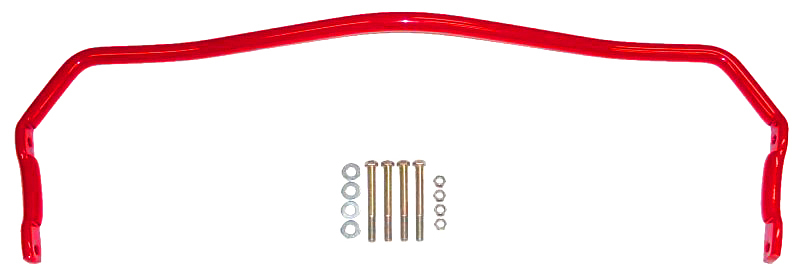 BMR Suspension SB009R Sway Bar Red Solid Steel Rear 1 in. Diameter