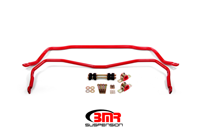 BMR fits  64-72 A-Body Front & Rear Sway Bar Kit w/ Bushings - Red - SB028R