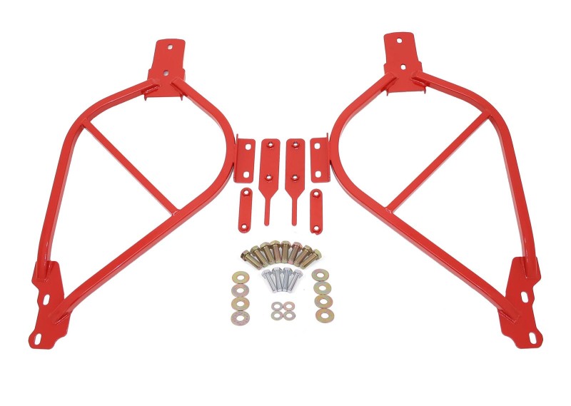 BMR Suspension SFC013R Subframe Connectors Bolt-On Red Powdercoated Steel NEW