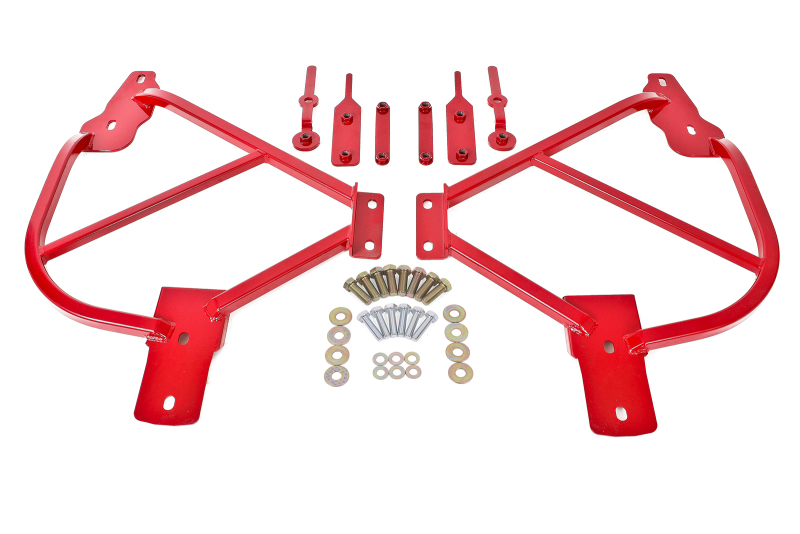BMR SFC015R Subframe Connectors Bolt-On Steel Red Powder Coat For Camaro NEW