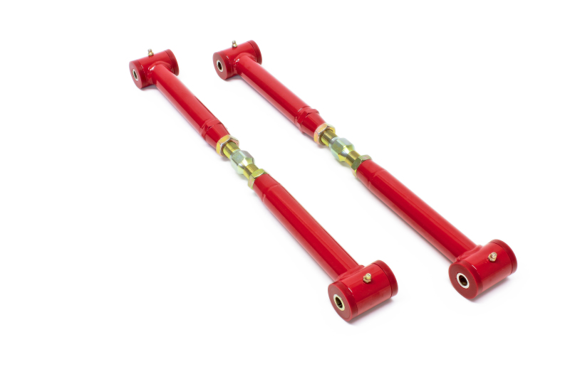 BMR TCA002R Control Arms Rear Lower Tubular Steel Red Powdercoated For Chevy NEW