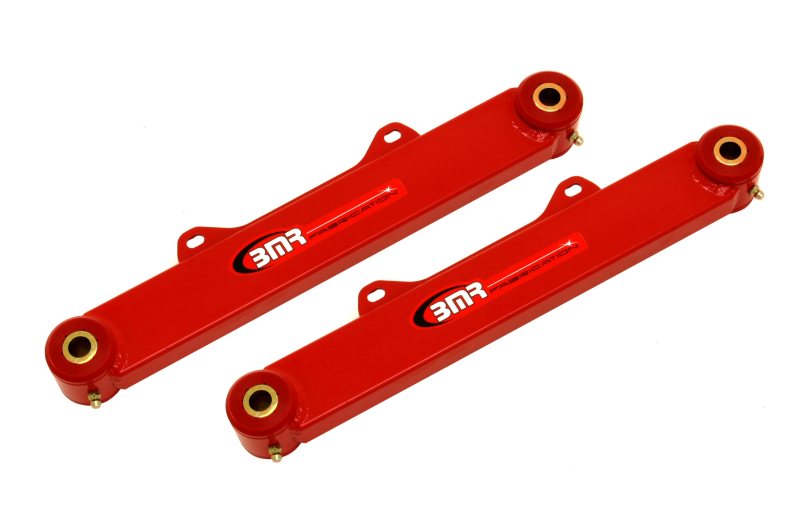 BMR Suspension TR002R Toe Rods Rear Steel Non-Adjustable Red Powdercoated