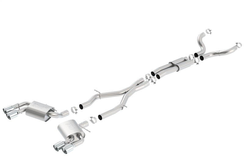 Borla 140687 S-Type Cat-Back Exhaust System For 2016-2020 Chevy Camaro SS