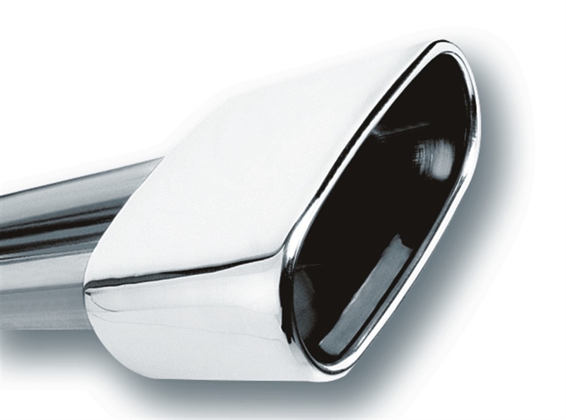 Borla 20244 2.5" Inlet 6.69" x 3" Single Rectangle Rolled-Edge Exhaust Tip