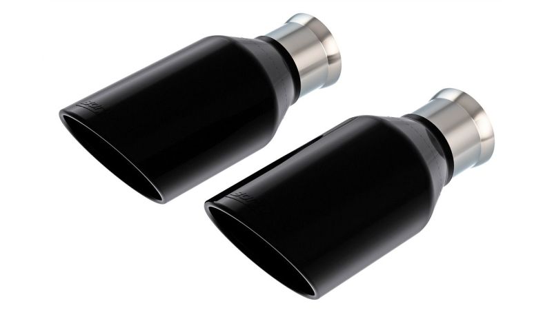 Borla 60718BC Exhaust Tip Stainless Steel Black Chrome Slant/Rolled Edge NEW