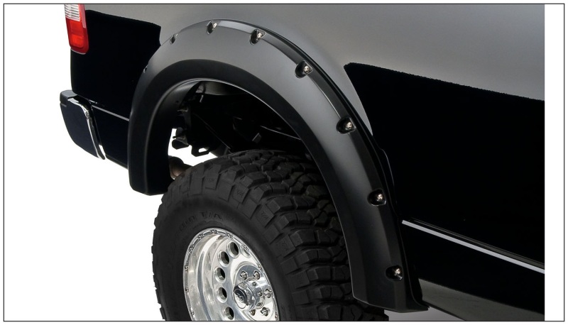 Bushwacker 20054-02 Pocket Style Fender Flares, (Set of 2) - Black