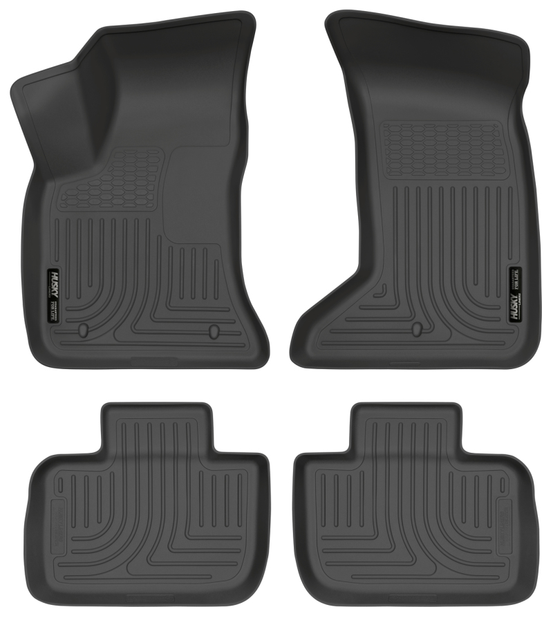 Husky Liners 98081 WeatherBeater Front and 2nd Seat Floor Liners For Charger