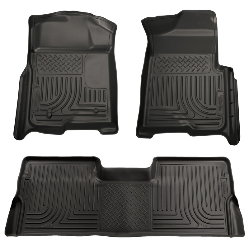 Husky Liners 98381 WeatherBeater Front & 2nd Seat Floor Liners For F250/F350 NEW