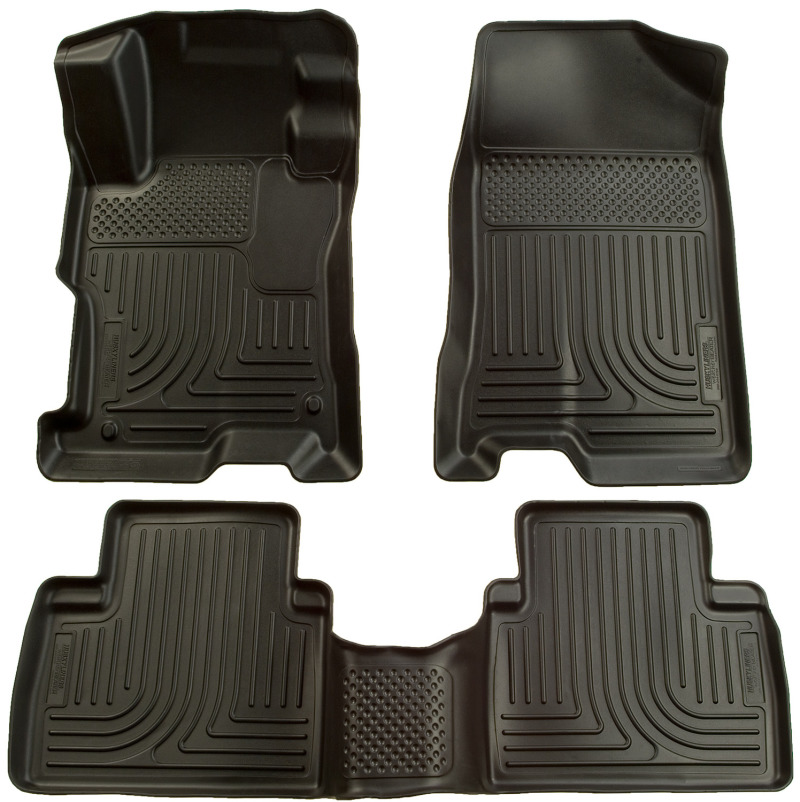 Husky Liners 98441 WeatherBeater Front and 2nd Seat Floor Liners; For Civic