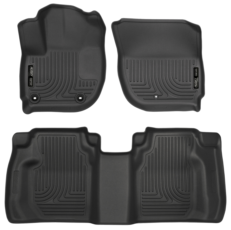 Husky Liners 99491 Front & 2nd Seat Floor Liners Black for 2015-2019 Honda Fit