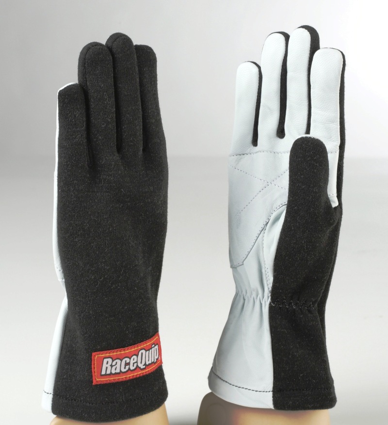 RaceQuip Black Basic Race Glove - Large - 350005