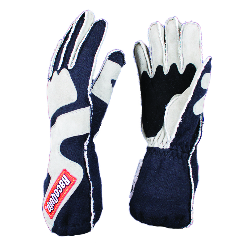 Racequip 356607 2-Lyr SFI-5 Glove 2Xl Black Outseam With Cuff