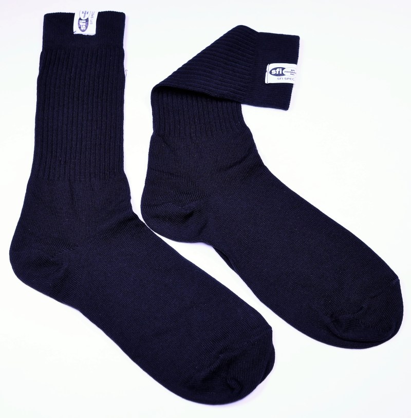 Racequip 411992 Socks; SFI 3.3; Black; Small; Pair