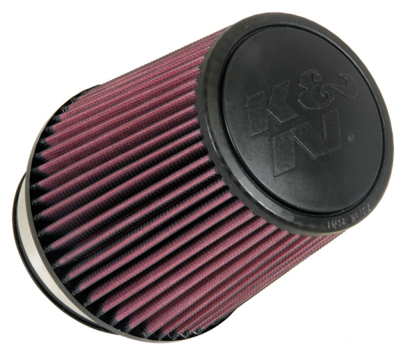 K&N Univ Rubber Round Tapered Filter 4.375in Flg ID/10 Deg Flg Angle 6in B OD/4.625in T OD/6.5in H - RU-5061