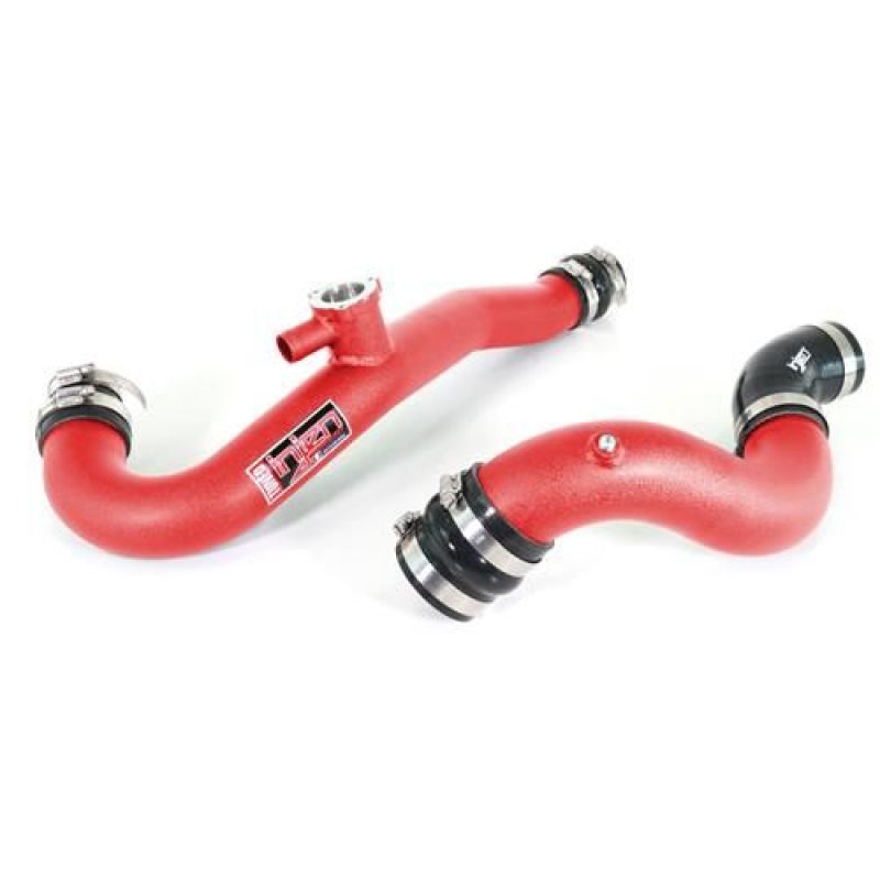 Injen 15-19 Ford Mustang 2.3L EcoBoost Aluminum Intercooler Piping Kit - Wrinkle Red - SES9200ICPWR