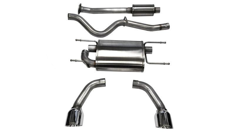 Corsa 14864 2.5" Cat-Back Dual Rear Exit with Single 4.5" Polished Tips
