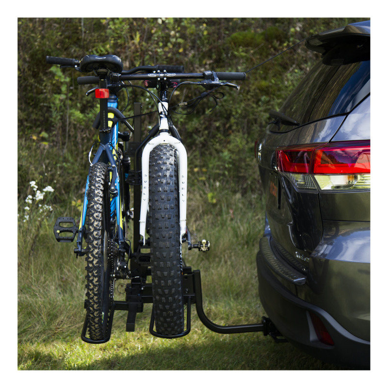Curt Tray-Style Hitch-Mounted Bike Rack (2 Bikes 1-1/4in or 2in Shank) - 18085
