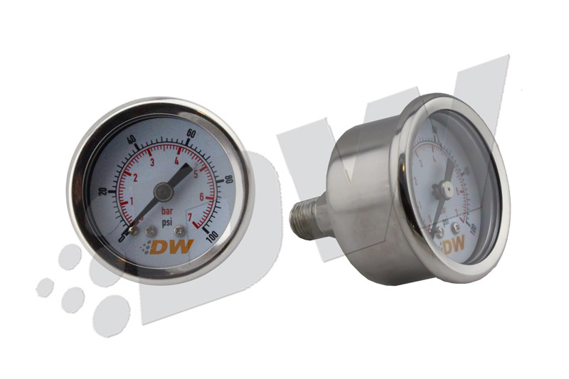 DeatschWerks 6-01-G Mechanical fuel pressure gauge. 1/8 NPT. 0-100 psi. NEW