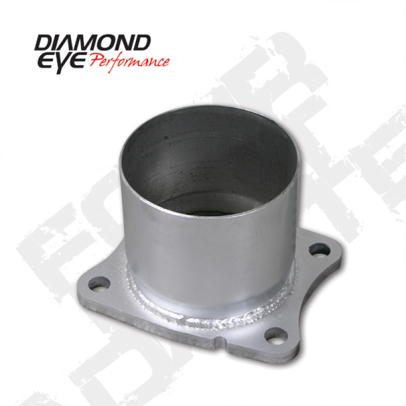 Diamond Eye 321045 4" Adapter Plate; Aluminized; 4 Bolt For 01-07 Chevy