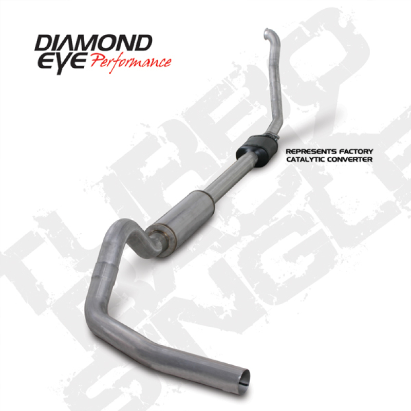 Diamond Eye KIT 4in TB SGL AL: 94-97 FORD 7.3L F250/F350 PWRSTROKE NFS W/ CARB EQUIV STDS - K4306A