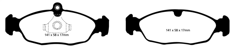 EBC DP31198C Disc Brake Pad Set For Jaguar XJ8 1998-2006 NEW