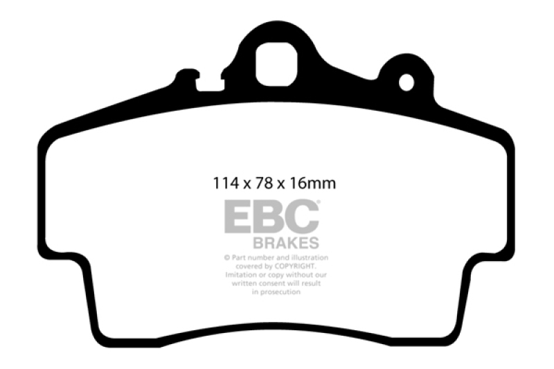 EBC DP31207C Disc Brake Pad Set For Porsche Boxster 1997-2008 NEW