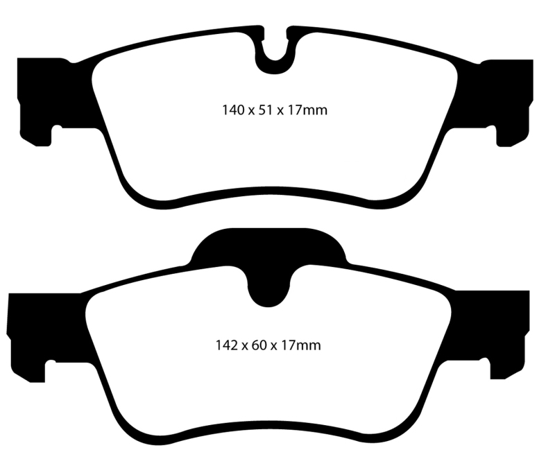 EBC DP41593R Disc Brake Pad Set For Mercedes-Benz G55 AMG 2005-2011 NEW