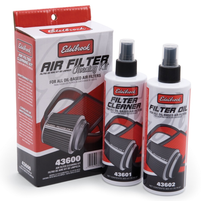Edelbrock Air Filter Cleaning Kit Clear Oil - 43600